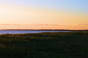 Borum solnedgång hav gotland